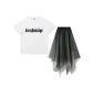 Clothing Set (White T-Shirt+Mesh Skirt)