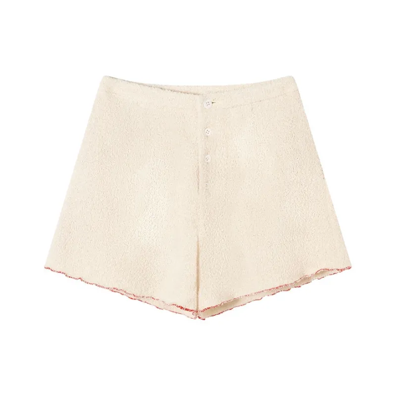 Ouyang Casual Shorts Women's Cream Apricot-0