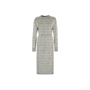 FENDI Long-Sleeved Dresses Women's Silver