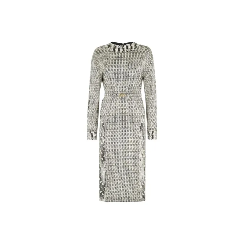 FENDI Long-Sleeved Dresses Women's Silver-0
