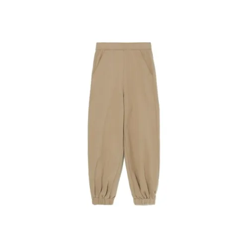 A BATHING APE Knitted Sports Pants Women's Beige
