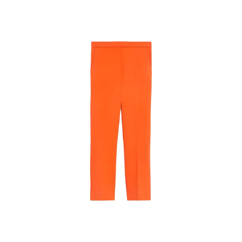 MaxMara Casual Pants Women's Orange Red-0