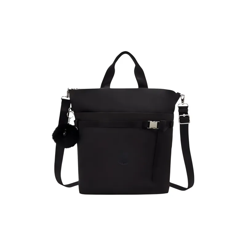 Kipling Polyester Tote Bag, Shopping Bag, Shoulder Bag, Handbag Small Size Women's Charcoal Black Ding-0