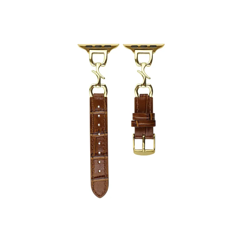 KVZUVUU Watch Band Apple Compatibility Genuine Leather Material-6