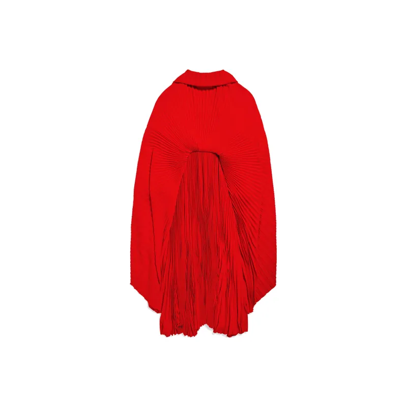 Balenciaga Long-Sleeved Dresses Women's Red-0