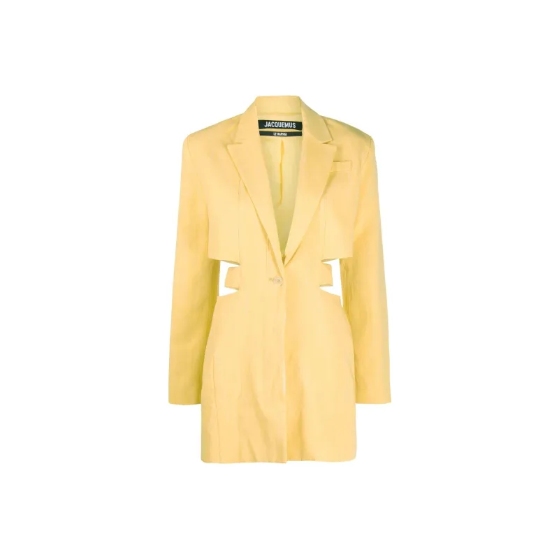 Jacquemus Long-Sleeved Dresses Women's Yellow-0