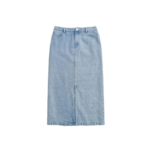 Journey Originals Denim Long Skirts Women's Blue