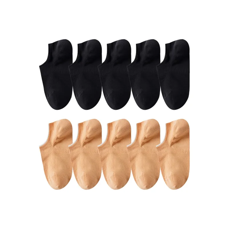 Cotton Gene No Show Socks Women's Combo Set-18