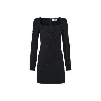 FENDI FW24 Long Sleeved Dresses Women's Black