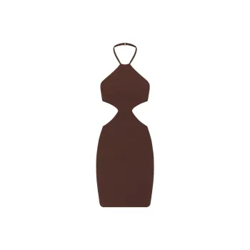 Skims Sleeveless Dresses Women's Cocoa Brown