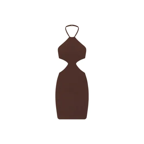Skims Sleeveless Dresses Women's Cocoa Brown