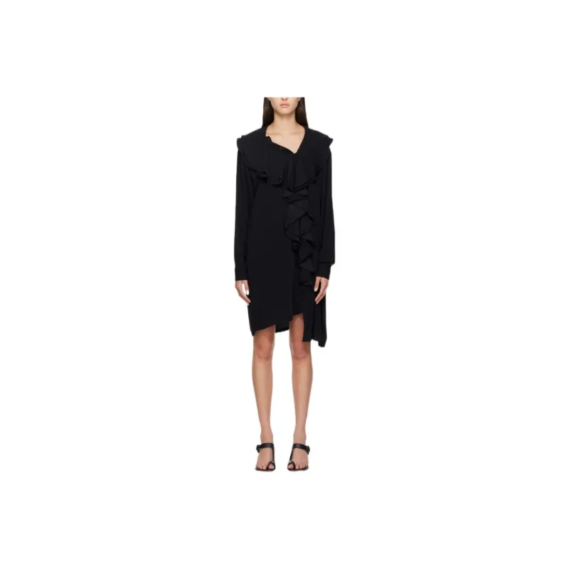 MM6 Maison Margiela Long Sleeved Dress Women's Black-0