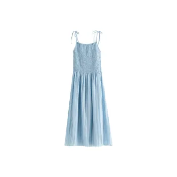 HDFULERN Slip Dresses Women's Aqua Blue