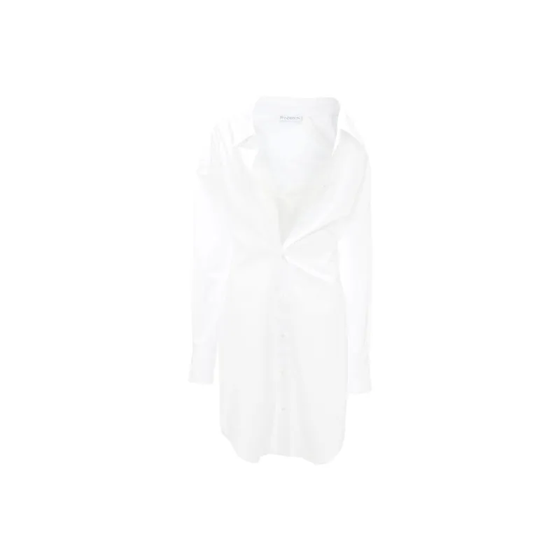 JW Anderson Collared Button Up Shirt Dress-0