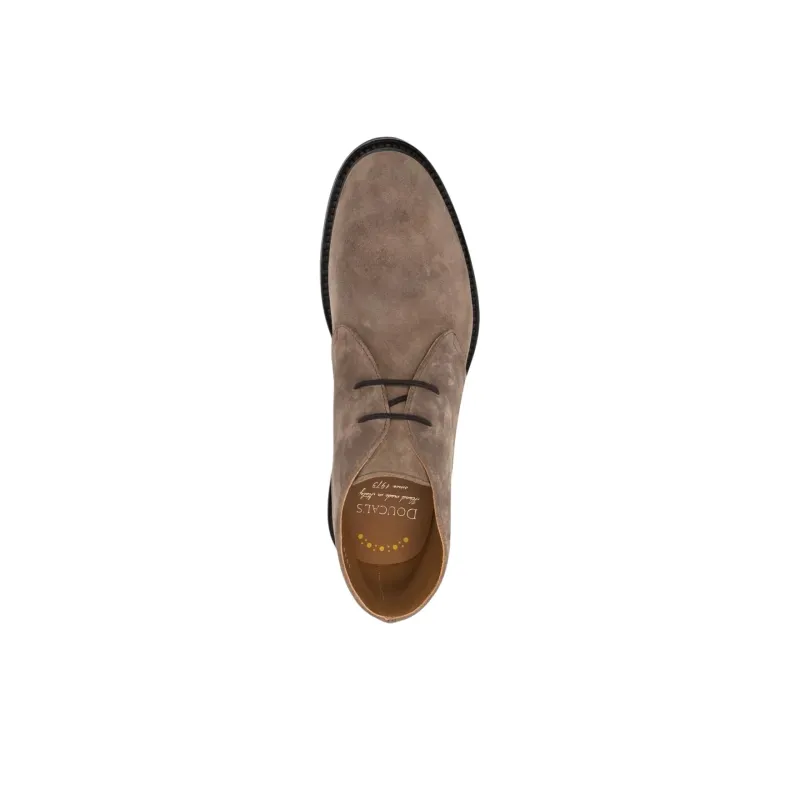 DOUCAL'S Lace up Suede Derby Shoes-4