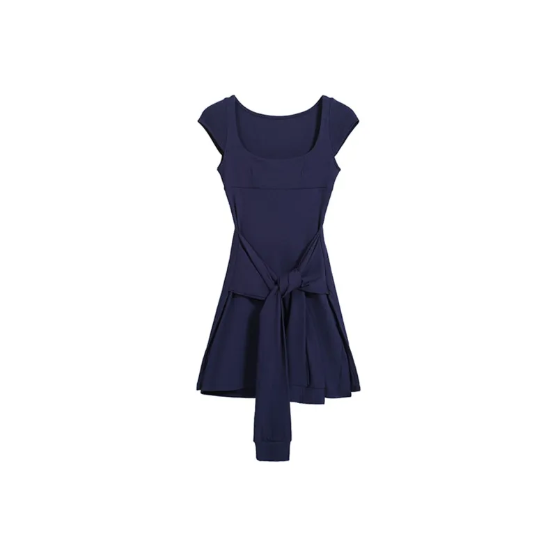 JOSR Short Sleeved Dress Women's Dark Blue-0