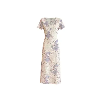 PLANE DRIFT Short Sleeved Dress Women's Light Yellow