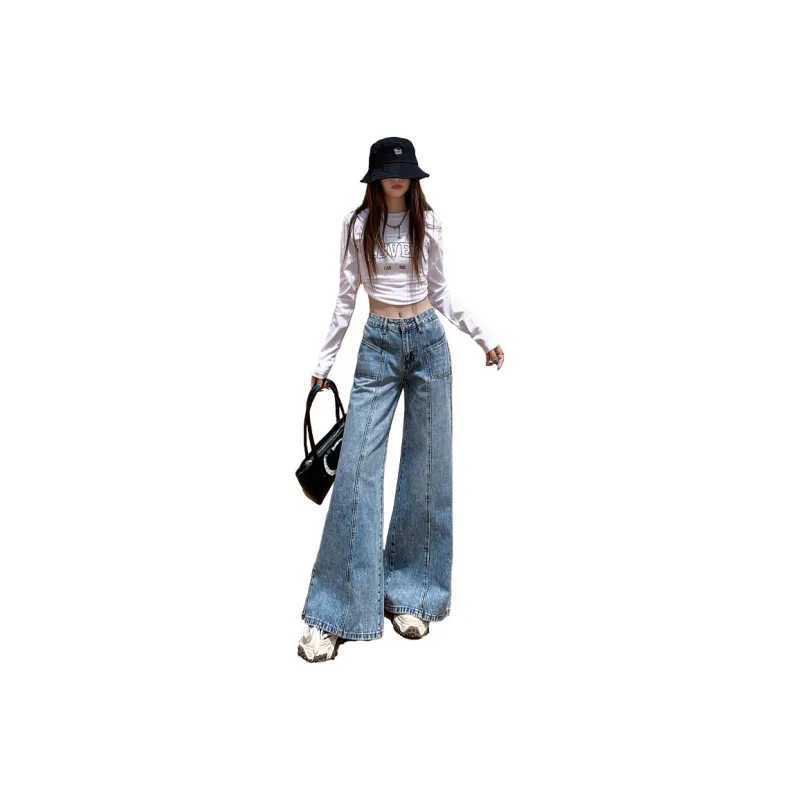 FHMY Jeans Women's Snowflake Blue-4