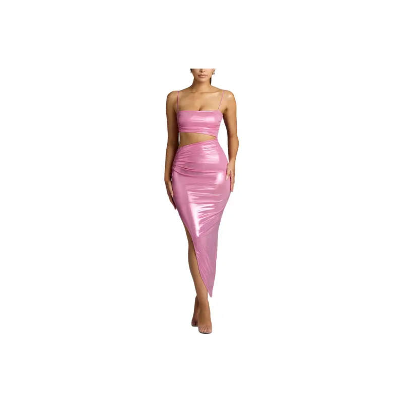 OH POLLY BAHATI Slip Dresses Women's Rose Pink/Rose Pink Red-0