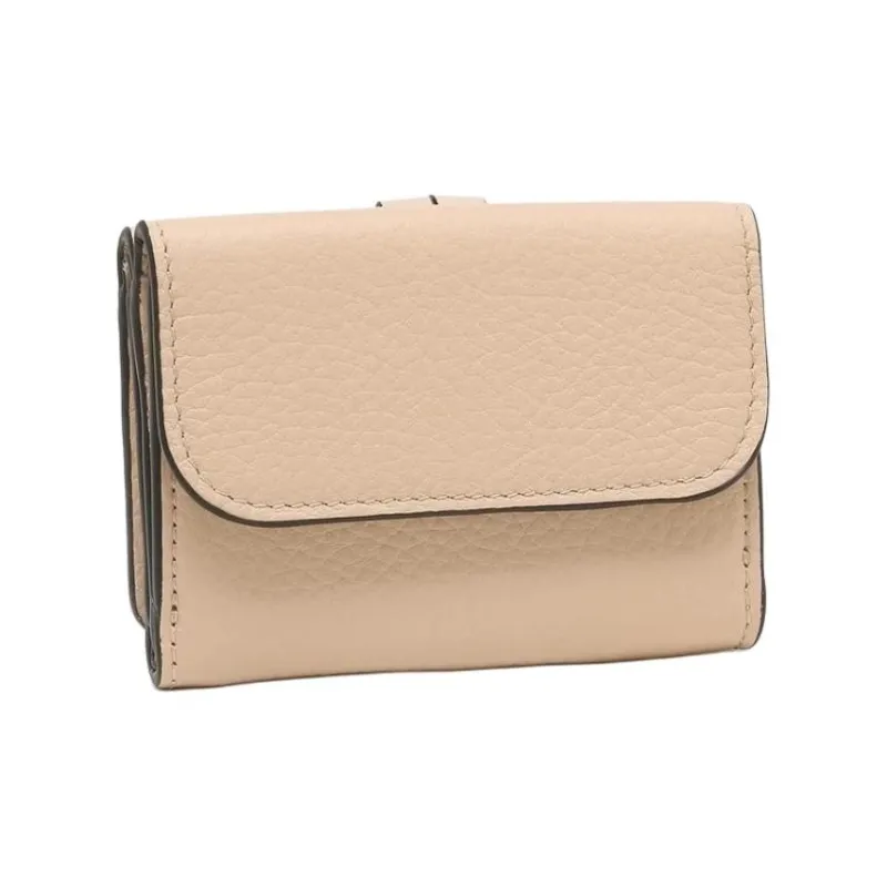 Chloe Leather Wallet Mini Women's Nude Pink-2