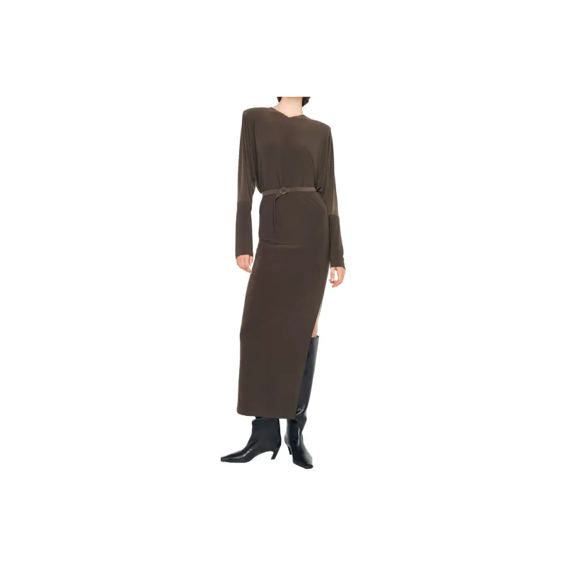 NORMA KAMALI Dolman Side slit Gown-0
