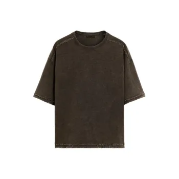 ZARA T Shirts Men Brown