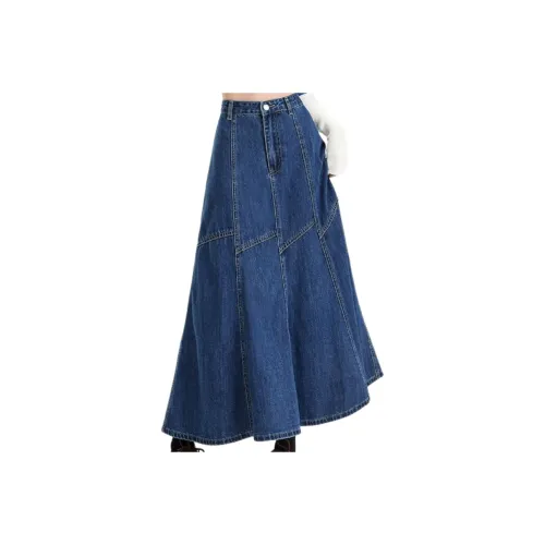 KAISER Denim Long Skirts Women's Vintage Blue