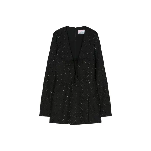CHIARA FERRAGNI Rhinestone embellished Gabardine Playsuit