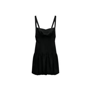 ZARA Slip Dresses Women's Black