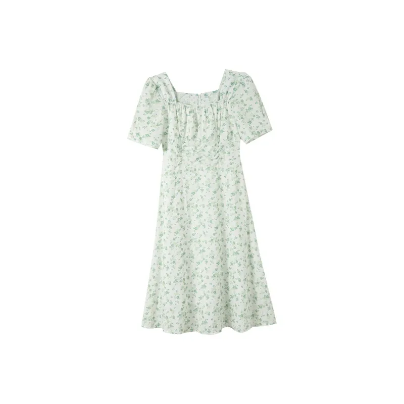 MRR&CO. Short Sleeved Dress Women's Green-0