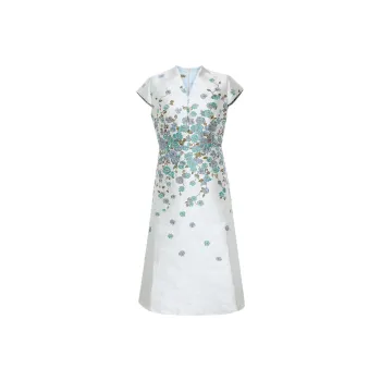 BBLLUUEE Short Sleeved Dress Women's Moonlight Blue