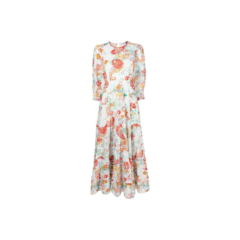 Rixo Long-Sleeved Dresses Women's Multicolor-0