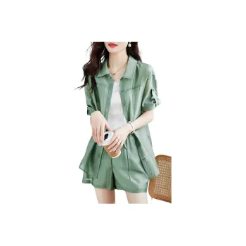 Mo Han Yi Mei Casual Suit Women's Turquoise