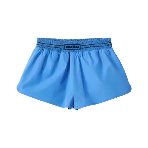 MIU MIU FW23 Embroidered Poplin Shorts Casual Shorts Women's Very Peri
