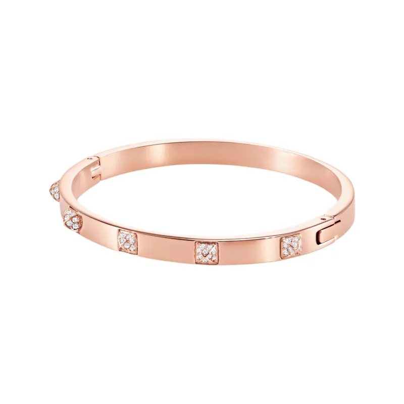 Swarovski Crystal Bangles Unisex Rose Gold-1