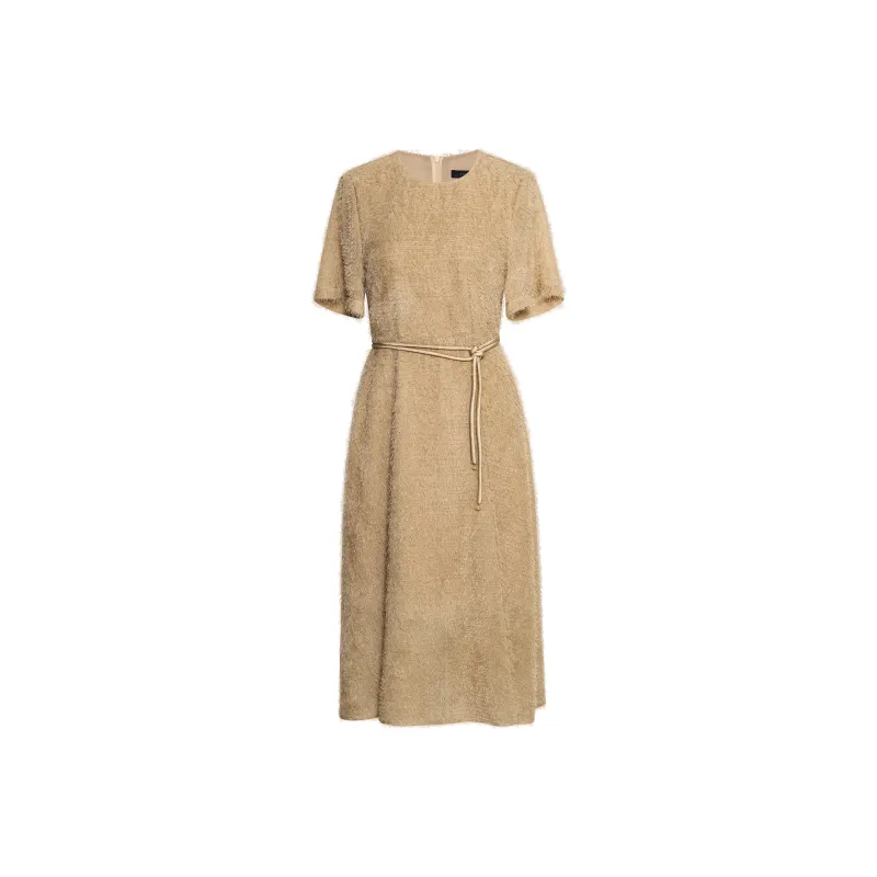 ROEYSHOUSE Short Sleeved Dress Women's Khaki-0