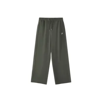 FILA FUSION Knitted Sports Pants Women's Dome Gray