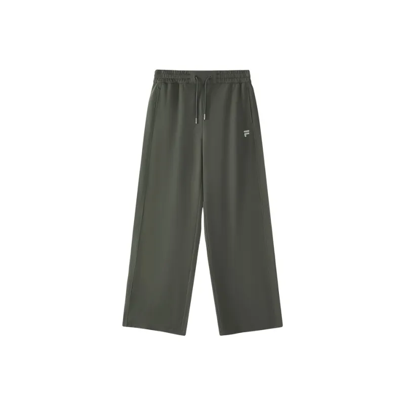 FILA FUSION Knitted Sports Pants Women's Dome Gray-0