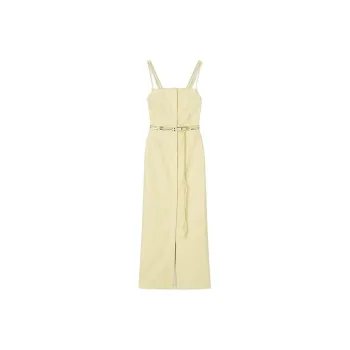 NANUSHKA FW23 LOULA Slip Dresses Women's Moon Silver