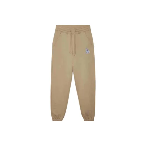 New Era Blue And White Porcelain Series Knitted Sports Pants Women's Khaki