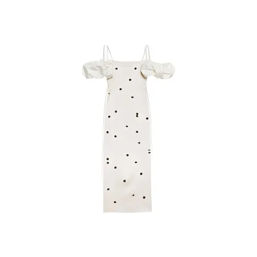 Jacquemus Chouchou Polka dot Midi Dress