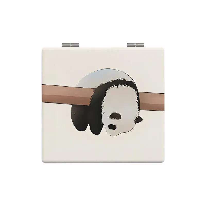 LIANXIANGKE Panda Foldable Cute Portable Grooming Kit For On The Go Make Up Mirrors-3