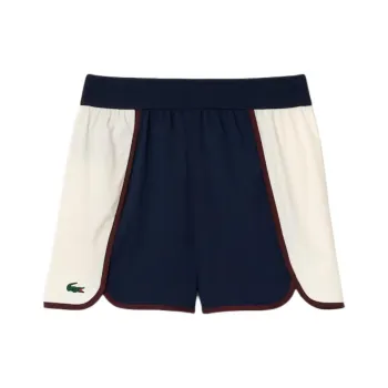 LACOSTE Casual Shorts Women's Marine Blue/White