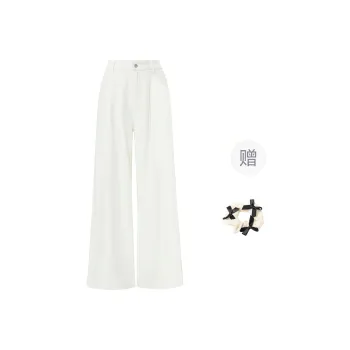 CPAURA Jeans Women's White+Bowknot Hair Tie Comes With