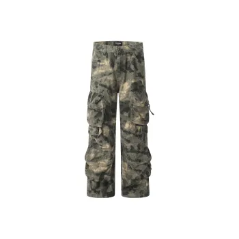 LESS BEARS Jeans Unisex Camouflage