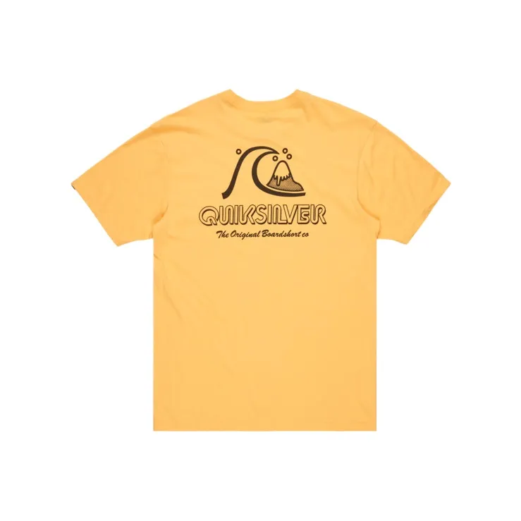 Quiksilver Evo Original T Shirt Men's Yellow-1