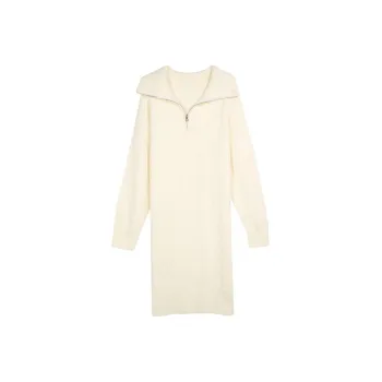 3COLOUR Long-Sleeved Dresses Women's Milk White