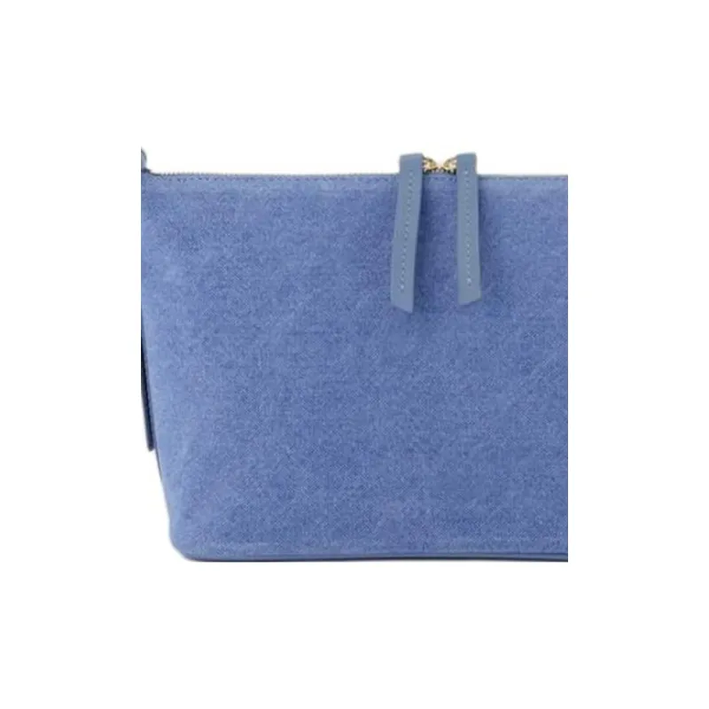 A.P.C Cotton Shoulder Bag Women's Blue-3