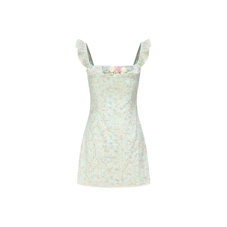 Qiuerle Short Sleeved Dress Women's-0