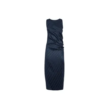 FENDI Monogrammed Silk Dress